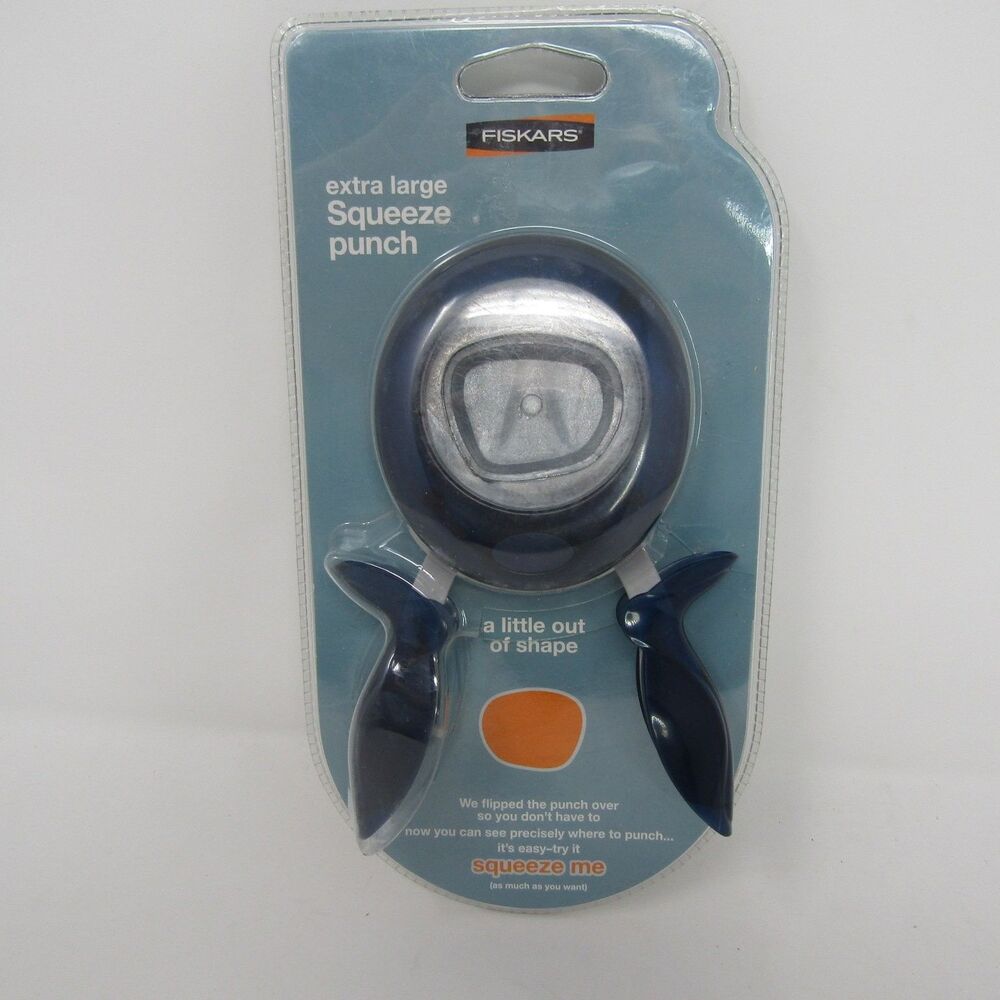 Fiskars Extra Large Squeeze Punch Lopsided Irregular Circle 2" Craft Art Supply